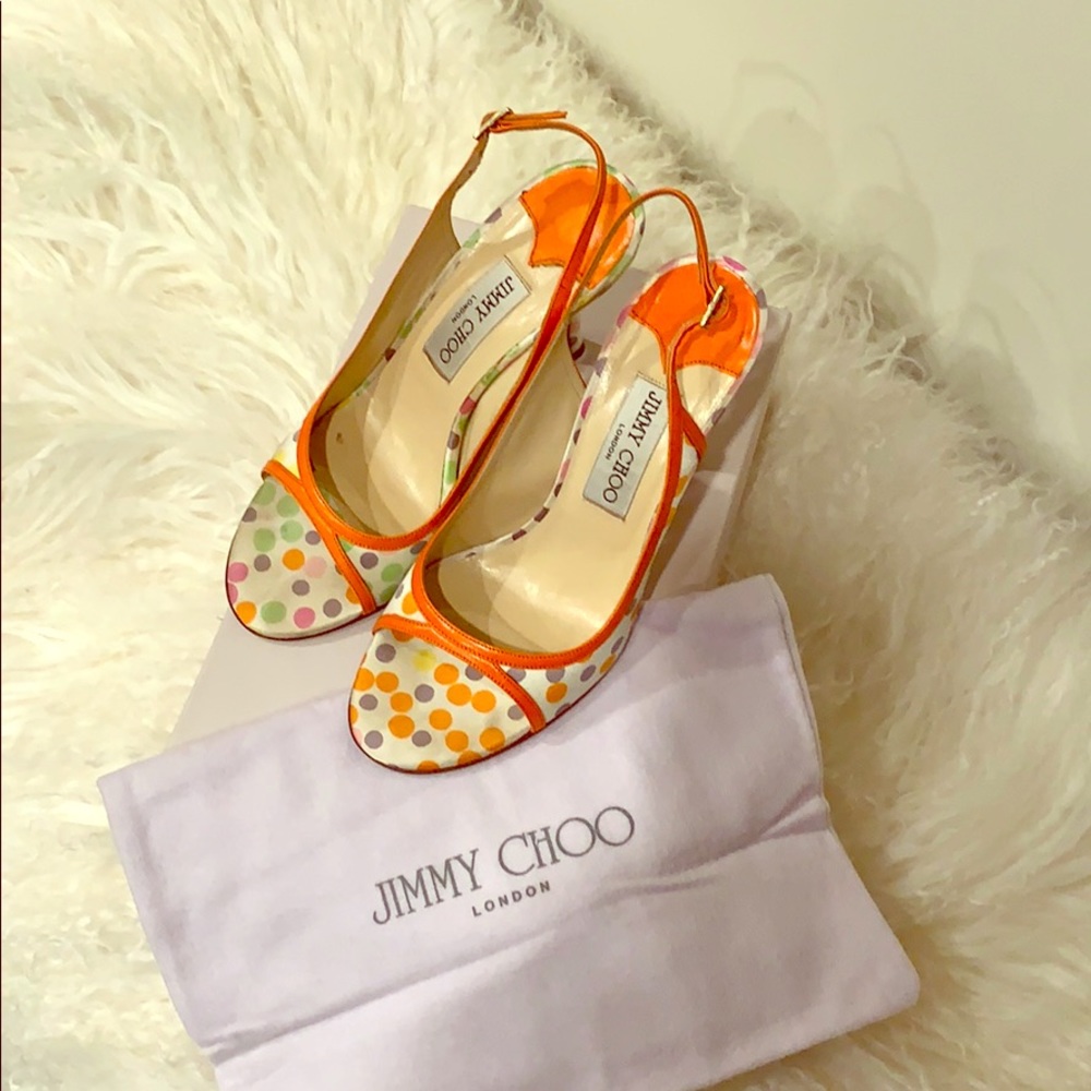 Jimmy Choo polka dot shoes